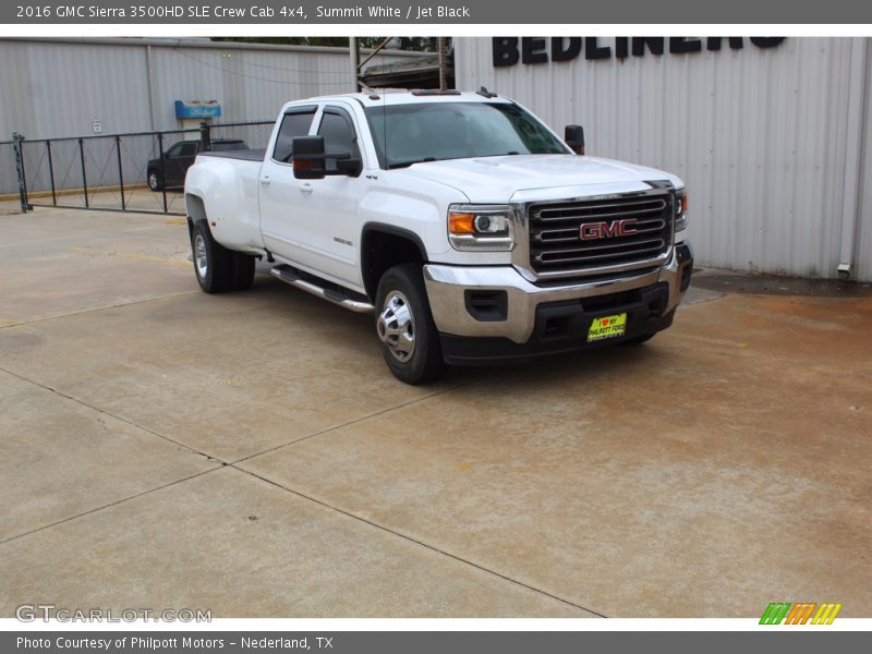 Summit White / Jet Black 2016 GMC Sierra 3500HD SLE Crew Cab 4x4