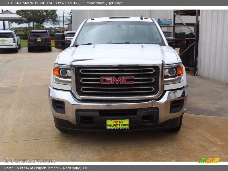 Summit White / Jet Black 2016 GMC Sierra 3500HD SLE Crew Cab 4x4