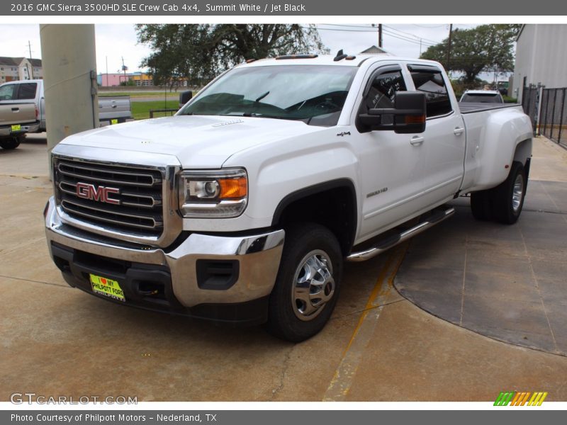 Summit White / Jet Black 2016 GMC Sierra 3500HD SLE Crew Cab 4x4