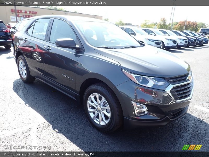 Nightfall Gray Metallic / Ash Gray 2020 Chevrolet Equinox LS AWD