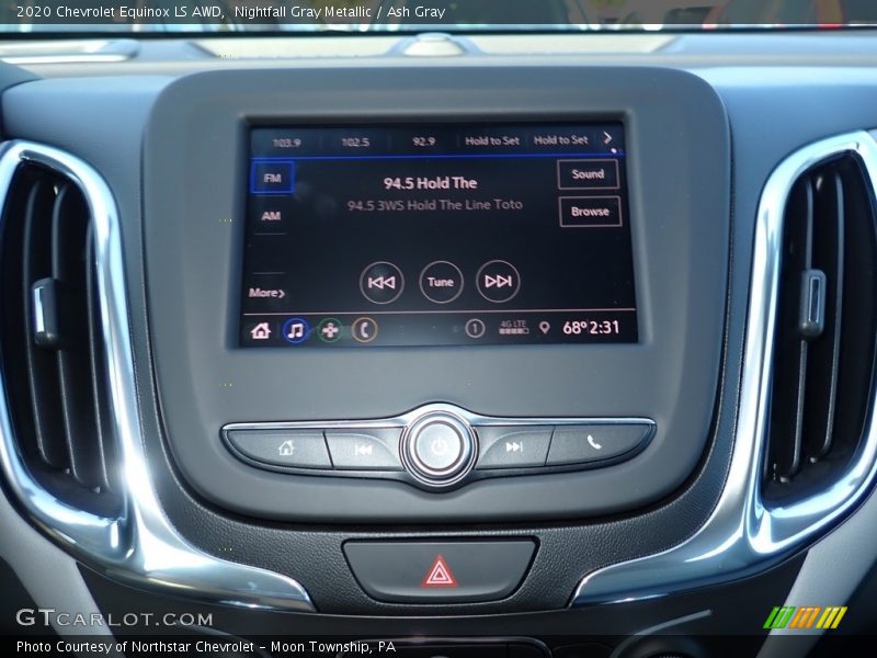 Nightfall Gray Metallic / Ash Gray 2020 Chevrolet Equinox LS AWD