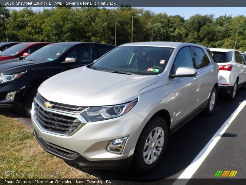 Silver Ice Metallic / Jet Black 2020 Chevrolet Equinox LT AWD