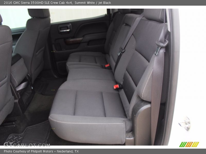 Rear Seat of 2016 Sierra 3500HD SLE Crew Cab 4x4