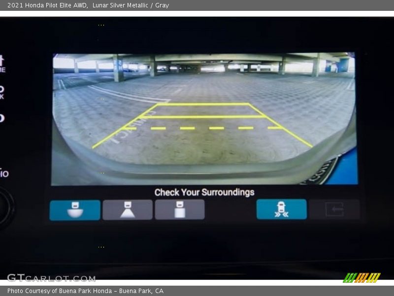 Lunar Silver Metallic / Gray 2021 Honda Pilot Elite AWD