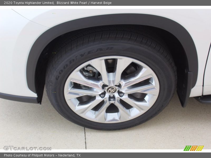 Blizzard White Pearl / Harvest Beige 2020 Toyota Highlander Limited