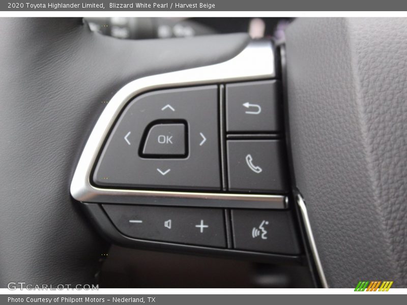 Blizzard White Pearl / Harvest Beige 2020 Toyota Highlander Limited