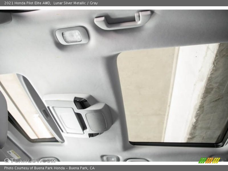 Lunar Silver Metallic / Gray 2021 Honda Pilot Elite AWD