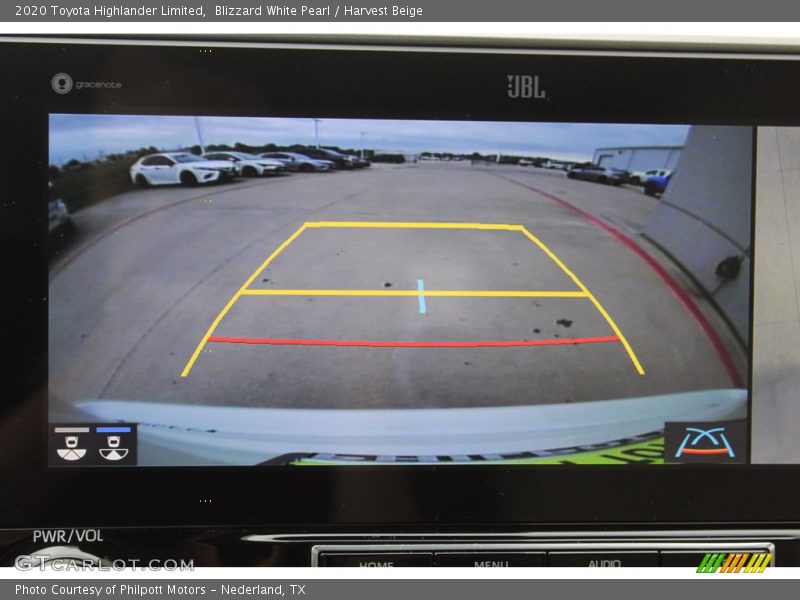 Blizzard White Pearl / Harvest Beige 2020 Toyota Highlander Limited