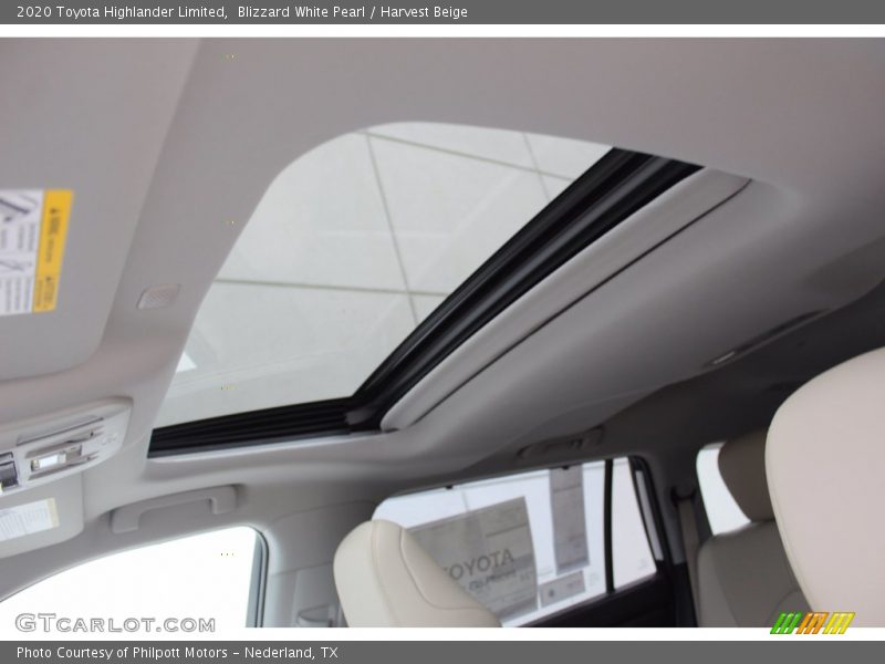 Blizzard White Pearl / Harvest Beige 2020 Toyota Highlander Limited