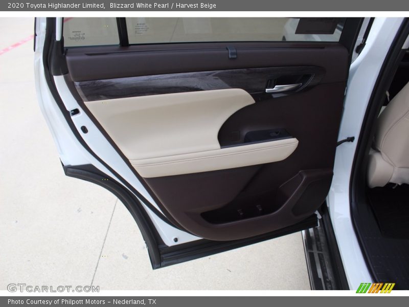 Blizzard White Pearl / Harvest Beige 2020 Toyota Highlander Limited
