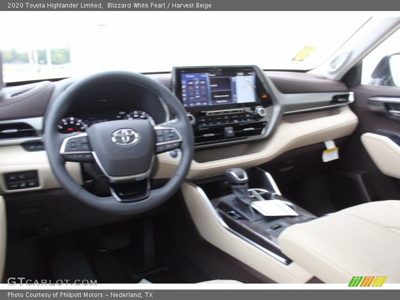 Blizzard White Pearl / Harvest Beige 2020 Toyota Highlander Limited