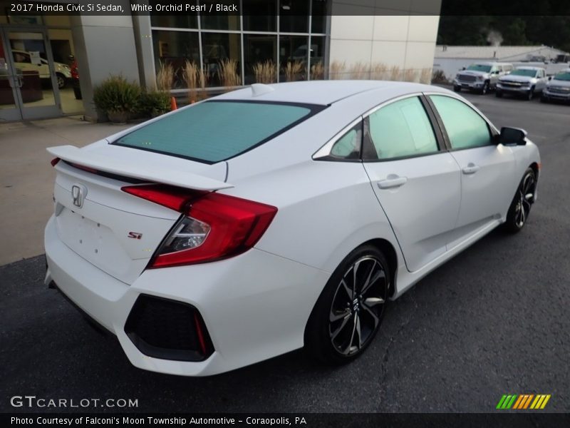 White Orchid Pearl / Black 2017 Honda Civic Si Sedan
