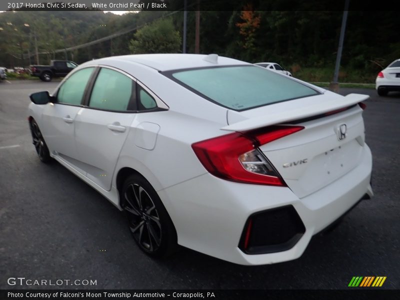 White Orchid Pearl / Black 2017 Honda Civic Si Sedan