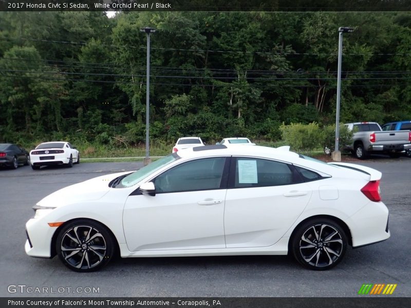 White Orchid Pearl / Black 2017 Honda Civic Si Sedan