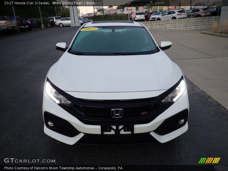 White Orchid Pearl / Black 2017 Honda Civic Si Sedan