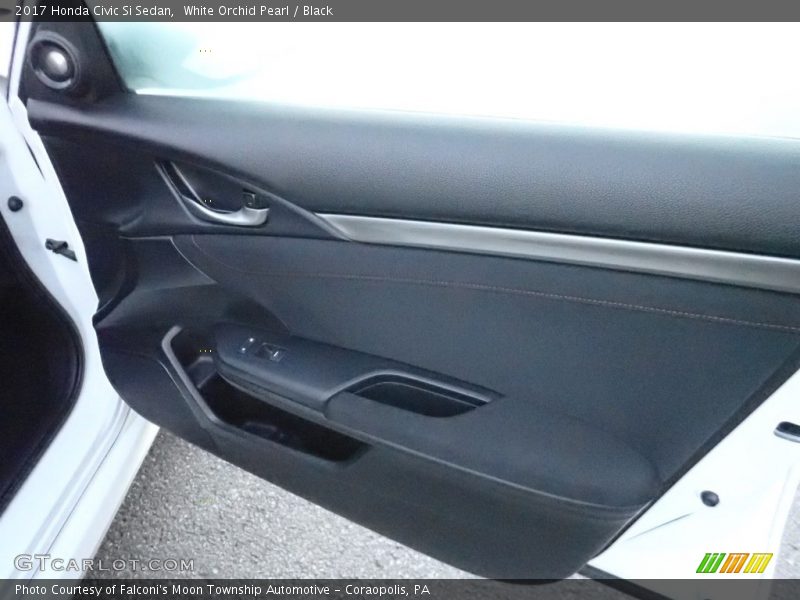 White Orchid Pearl / Black 2017 Honda Civic Si Sedan
