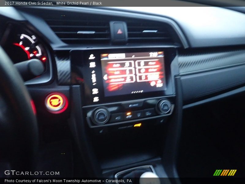 White Orchid Pearl / Black 2017 Honda Civic Si Sedan