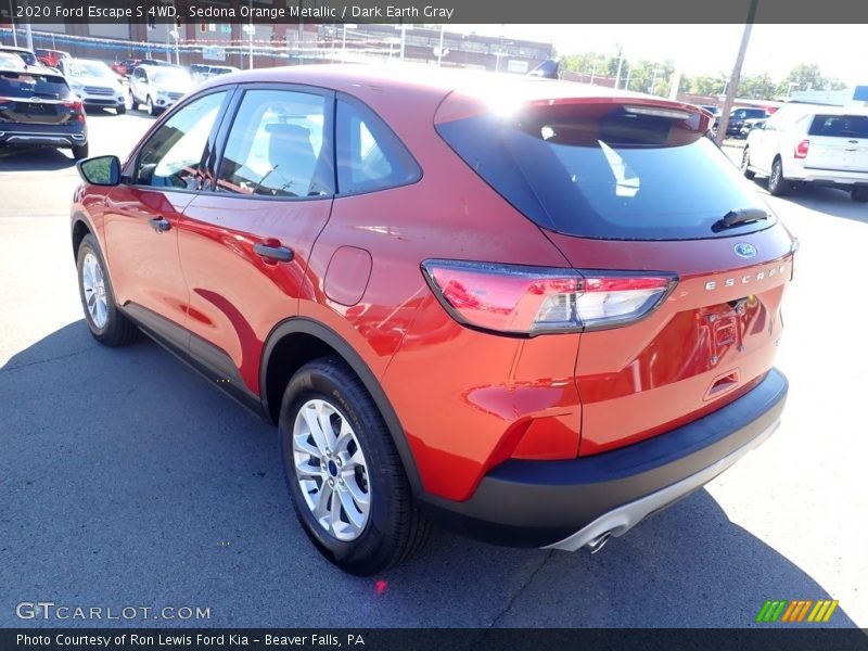 Sedona Orange Metallic / Dark Earth Gray 2020 Ford Escape S 4WD