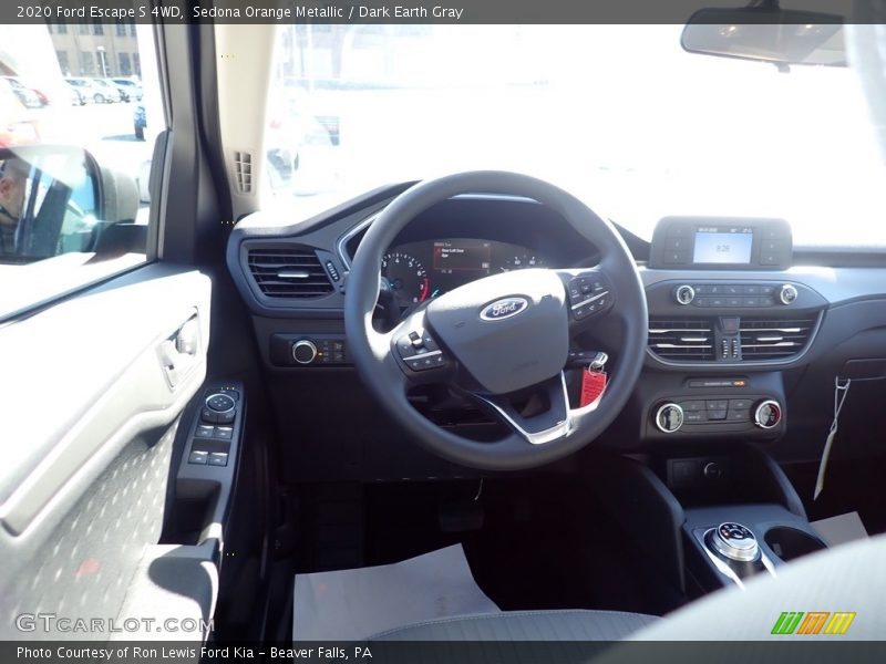 Sedona Orange Metallic / Dark Earth Gray 2020 Ford Escape S 4WD
