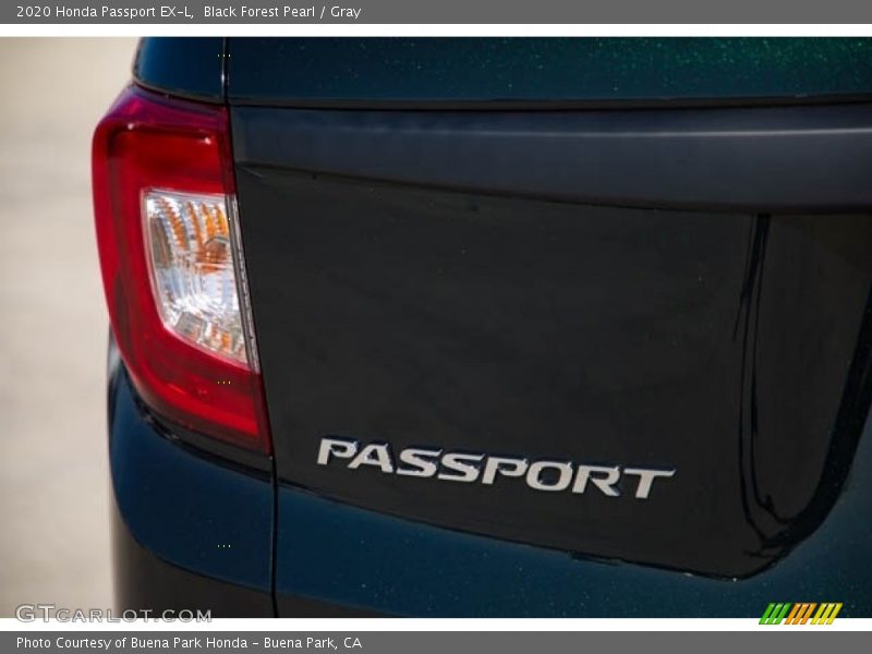 Black Forest Pearl / Gray 2020 Honda Passport EX-L