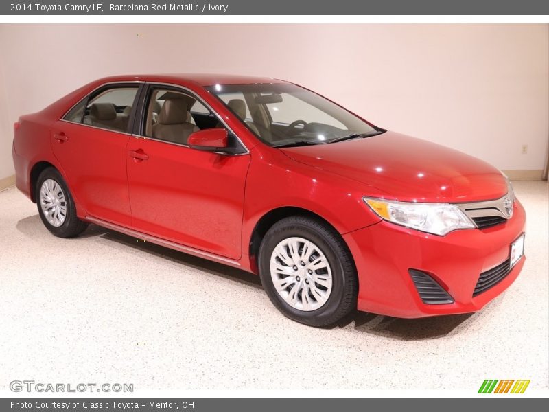 Barcelona Red Metallic / Ivory 2014 Toyota Camry LE