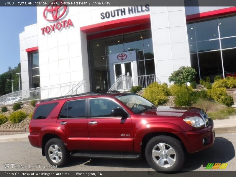 Salsa Red Pearl / Stone Gray 2008 Toyota 4Runner SR5 4x4