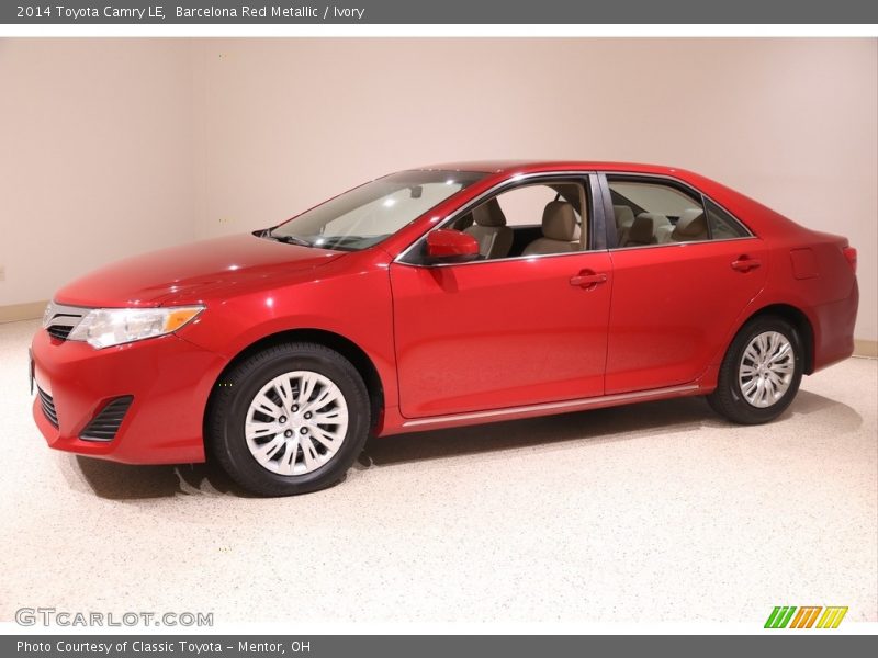 Barcelona Red Metallic / Ivory 2014 Toyota Camry LE