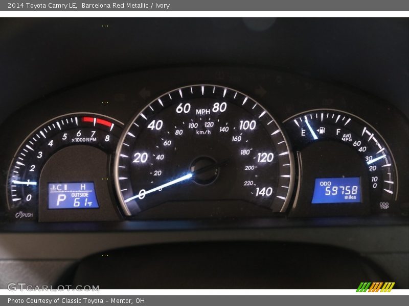 Barcelona Red Metallic / Ivory 2014 Toyota Camry LE