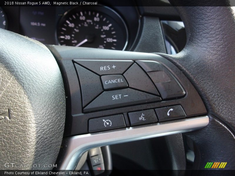 Magnetic Black / Charcoal 2018 Nissan Rogue S AWD