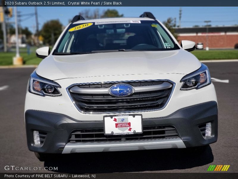 Crystal White Pearl / Slate Black 2020 Subaru Outback 2.5i Limited