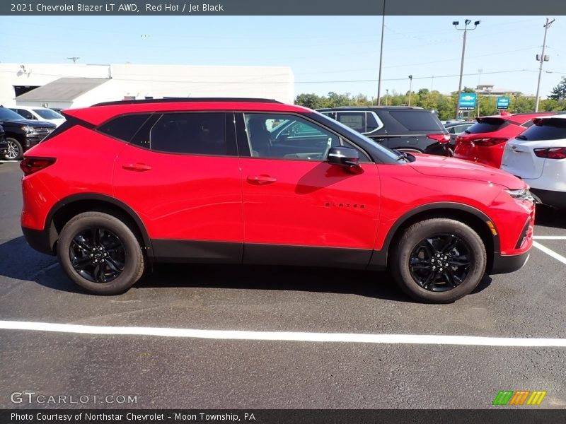 Red Hot / Jet Black 2021 Chevrolet Blazer LT AWD