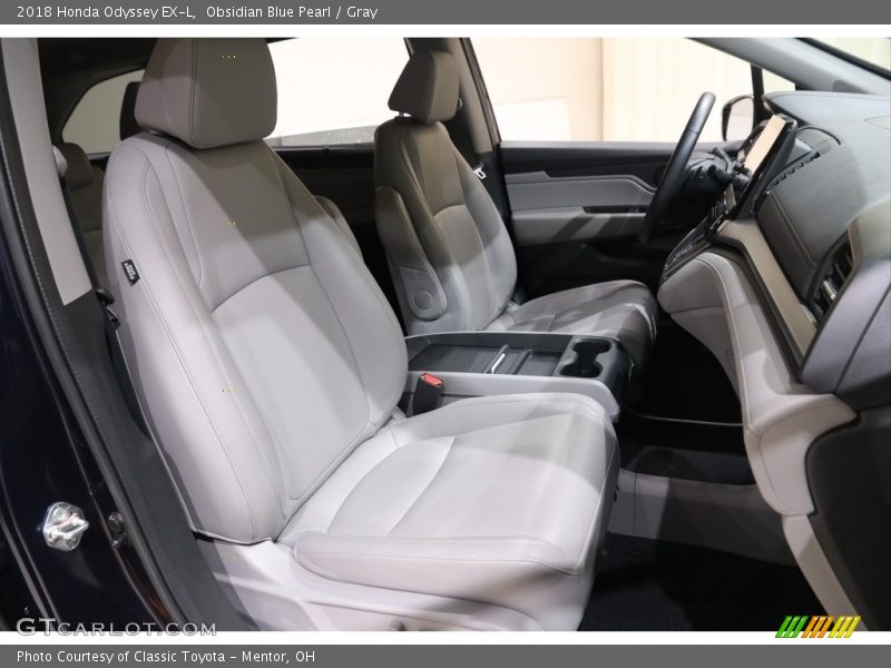 Obsidian Blue Pearl / Gray 2018 Honda Odyssey EX-L