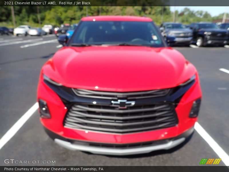 Red Hot / Jet Black 2021 Chevrolet Blazer LT AWD