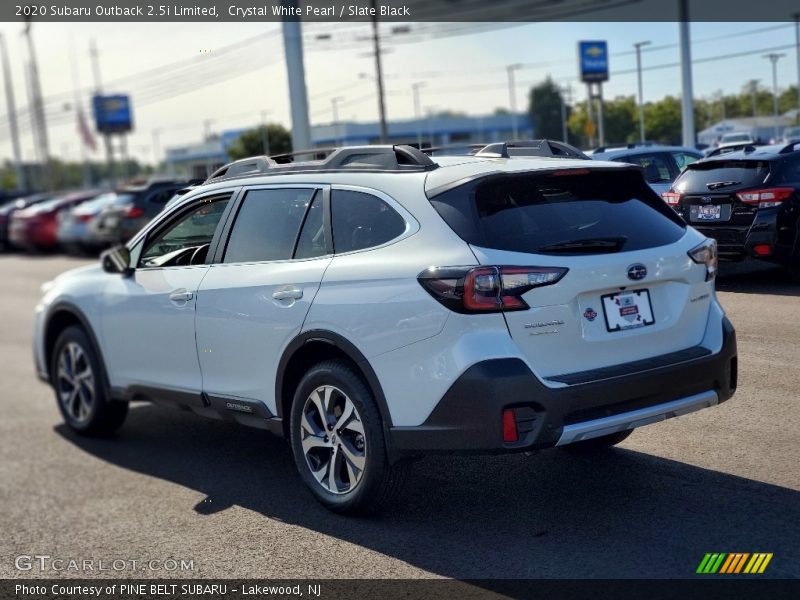 Crystal White Pearl / Slate Black 2020 Subaru Outback 2.5i Limited
