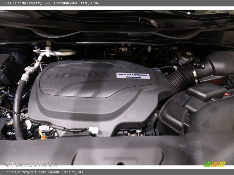 Obsidian Blue Pearl / Gray 2018 Honda Odyssey EX-L