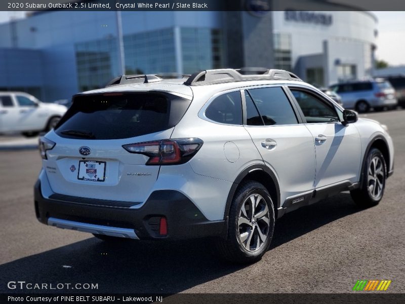 Crystal White Pearl / Slate Black 2020 Subaru Outback 2.5i Limited