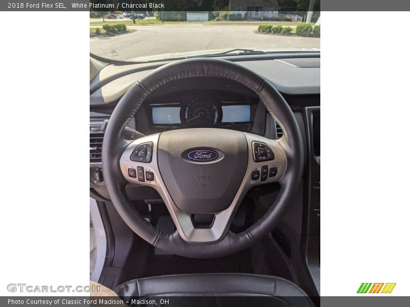 White Platinum / Charcoal Black 2018 Ford Flex SEL