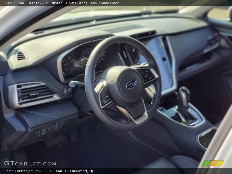 Crystal White Pearl / Slate Black 2020 Subaru Outback 2.5i Limited