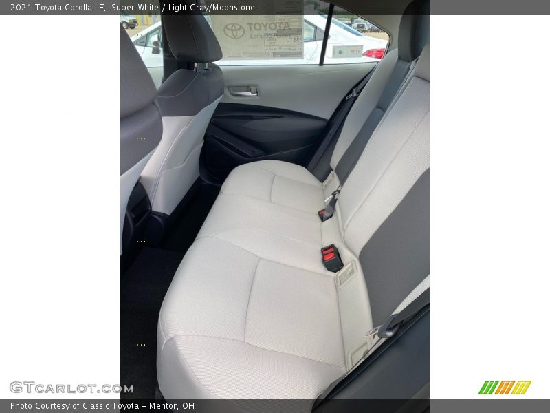 Super White / Light Gray/Moonstone 2021 Toyota Corolla LE