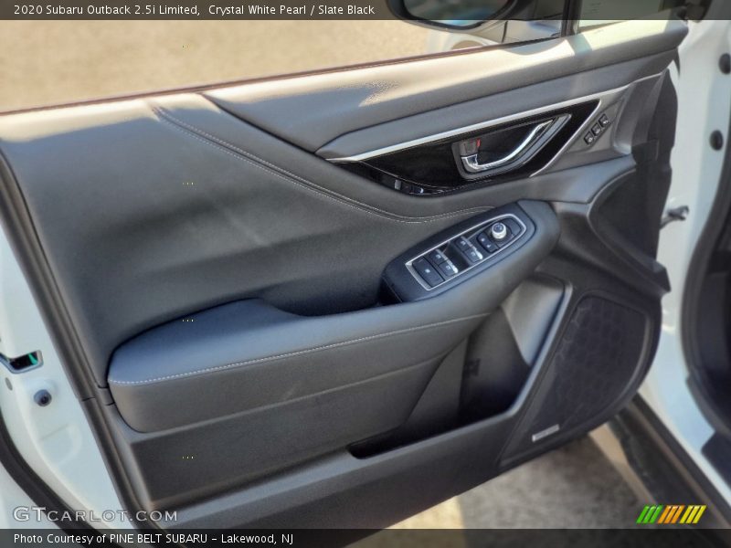Crystal White Pearl / Slate Black 2020 Subaru Outback 2.5i Limited
