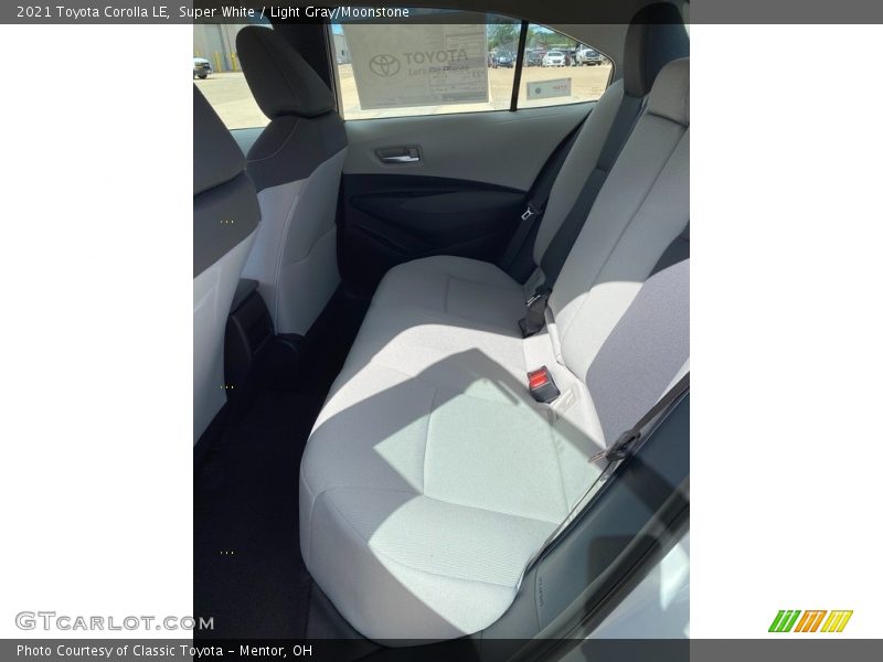Super White / Light Gray/Moonstone 2021 Toyota Corolla LE