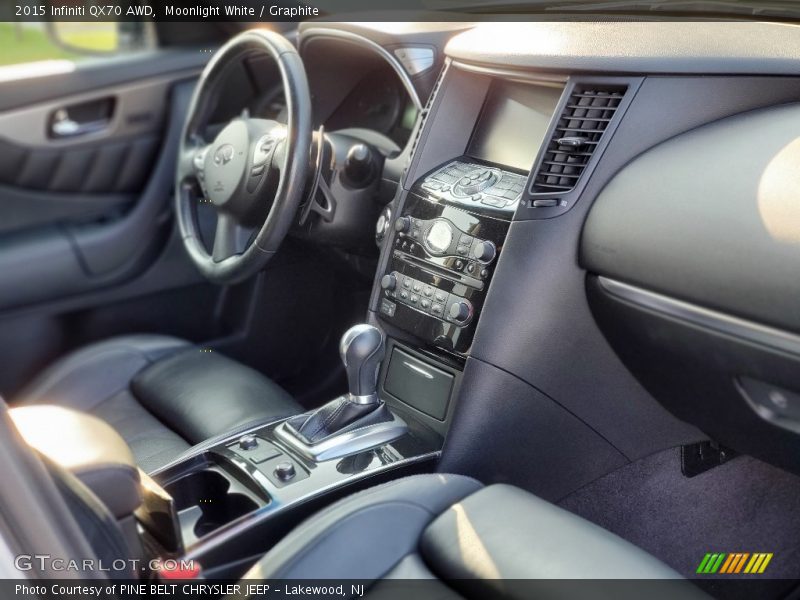 Moonlight White / Graphite 2015 Infiniti QX70 AWD