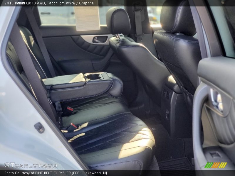 Moonlight White / Graphite 2015 Infiniti QX70 AWD