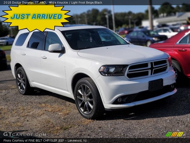 White Knuckle / Light Frost Beige/Black 2018 Dodge Durango GT AWD