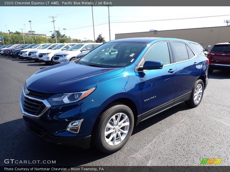 Pacific Blue Metallic / Jet Black 2020 Chevrolet Equinox LT AWD