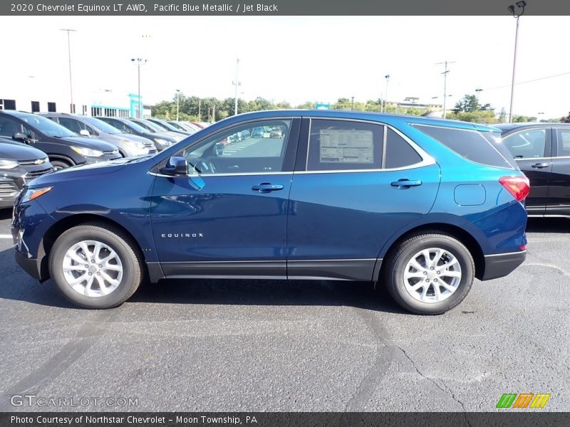 Pacific Blue Metallic / Jet Black 2020 Chevrolet Equinox LT AWD