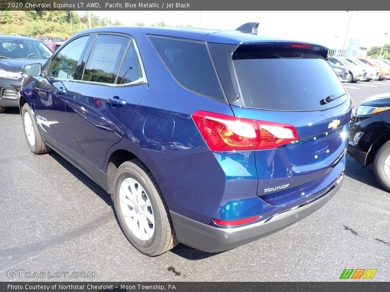 Pacific Blue Metallic / Jet Black 2020 Chevrolet Equinox LT AWD