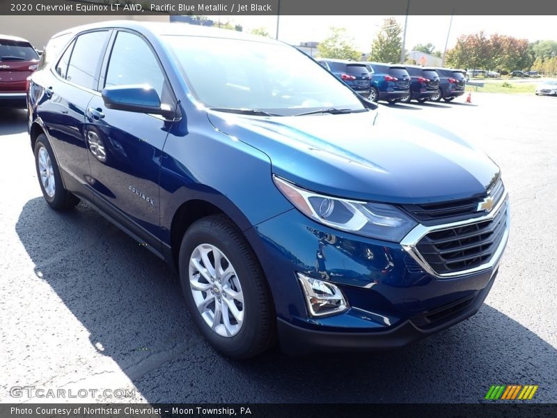 Pacific Blue Metallic / Jet Black 2020 Chevrolet Equinox LT AWD