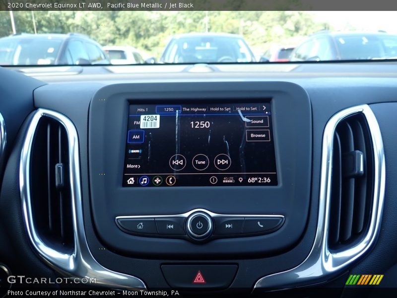 Pacific Blue Metallic / Jet Black 2020 Chevrolet Equinox LT AWD