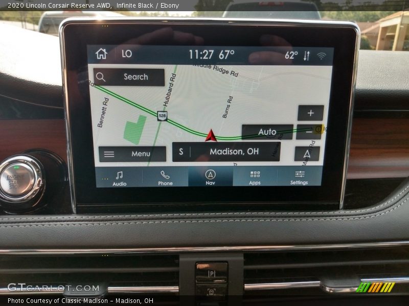 Navigation of 2020 Corsair Reserve AWD